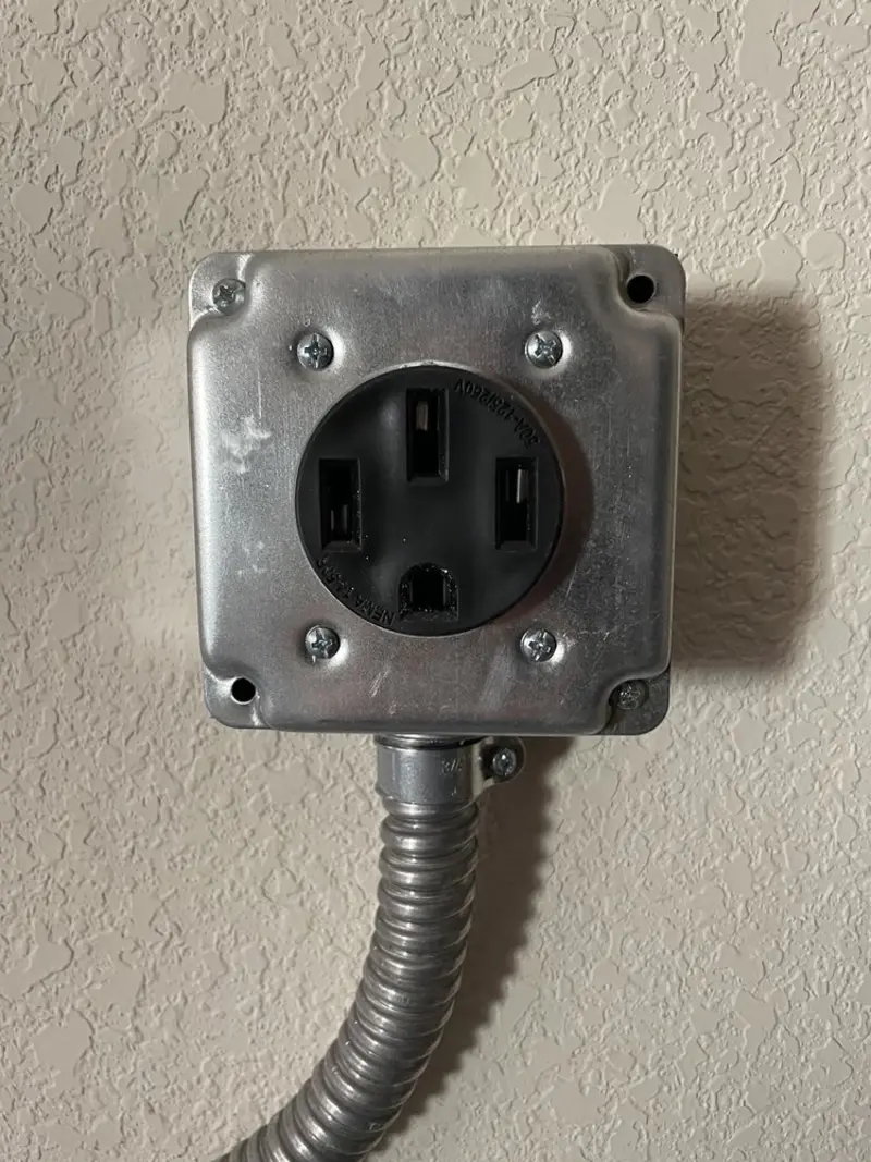 NEMA 14-50 outlet installed for Smart Home Electrical in Barnhart